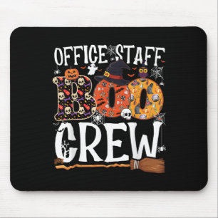 Office Staff Boo Crew Funny Halloween Matching Cos Mouse Pad