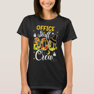 Office Staff Boo Crew Halloween Matching Costume T-Shirt