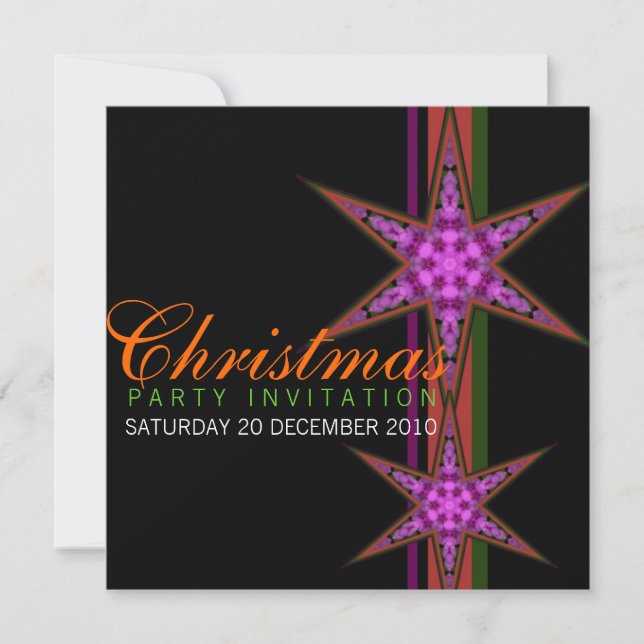 Office Star Christmas Invitations (Front)