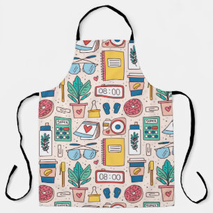 Office Stationery: Quirky Seamless Texture Apron