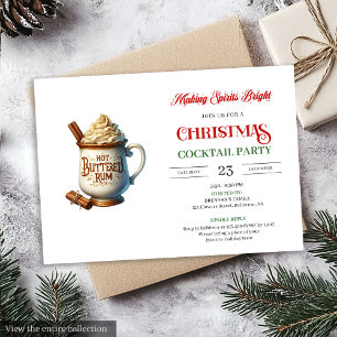 Office style digital festive cocktails party invitation