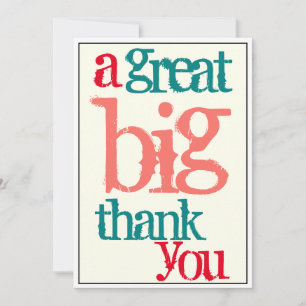 Office Thank You Great Big Casual Card