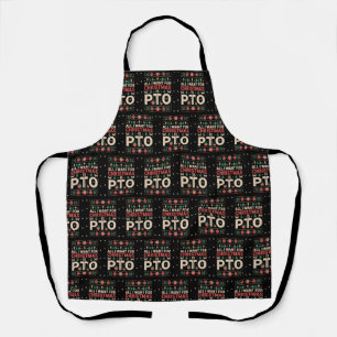 Office Ugly Christmas PTO Work Party Coworker Apron