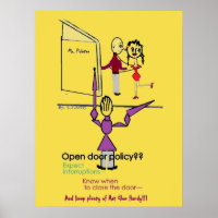 Office Wall Poster/Open Door Policy