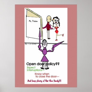 Office Wall Poster/Open Door Policy Poster
