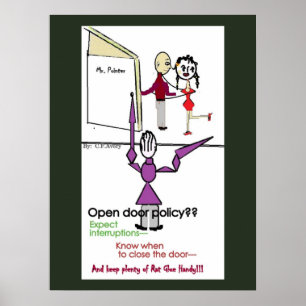Office Wall Poster/Open Door Policy Poster