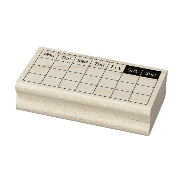 OFFICE WEEK THREE ROW SELF-INKING STAMP (Stamp)