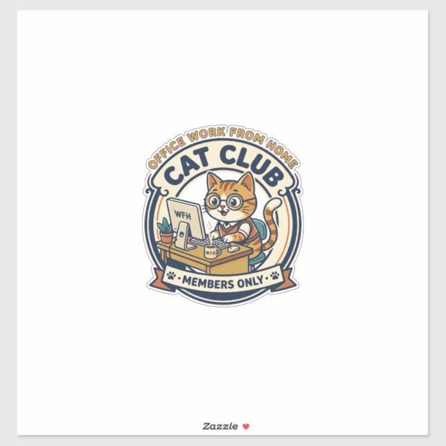 Office Work From Home Cat Cat Lover Gift - Office  (Sheet)