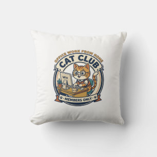 Office Work From Home Cat Cat Lover Gift - Office  Cushion
