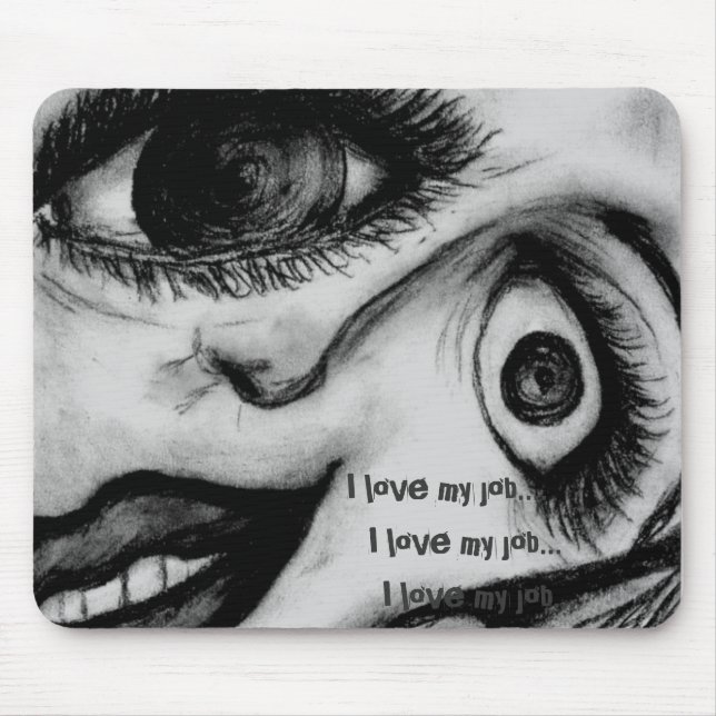 "Office Work" mousepad (Front)