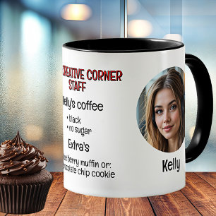 Office Worker Personalised Photo Coffee Mug
