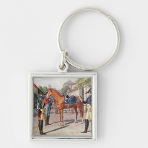Officer and Guard of the Royal Guard in 1826 Key Ring