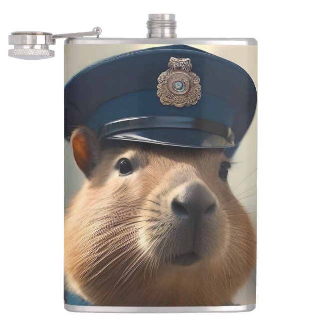 Officer Capybara: Keeping the Peace, Hip Flask (Opened)