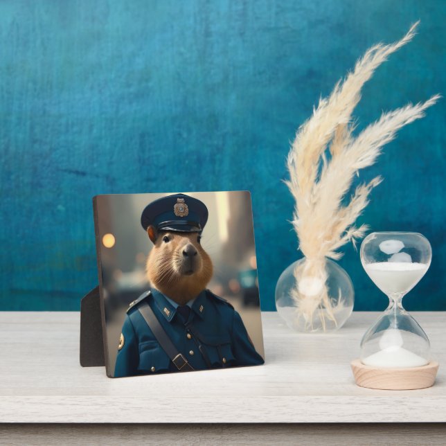 Officer Capybara: Keeping the Peace,  Plaque (Insitu)