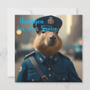 Officer Capybara: Keeping the Peace, Thank You Card