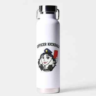 Officer Kickball Soccer Referee Water Bottle