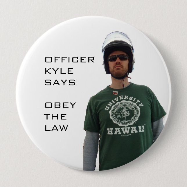 Officer Kyle 10 Cm Round Badge (Front)