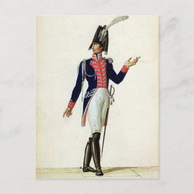 Officer of the Garde du Corps Postcard (Front)