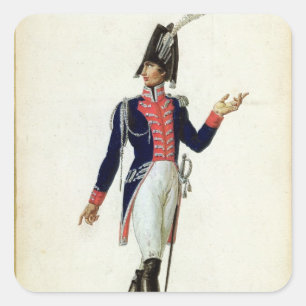 Officer of the Garde du Corps Square Sticker