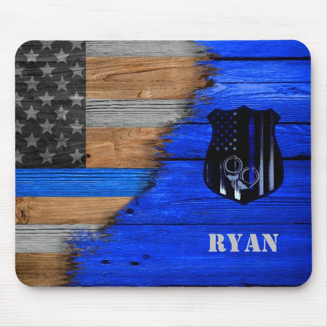 Officers Named Mouse Pad (Front)