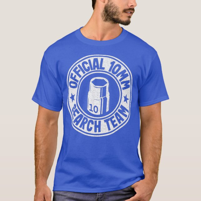 Official 10mm Socket Search Team Repair Shop T-Shirt (Front)