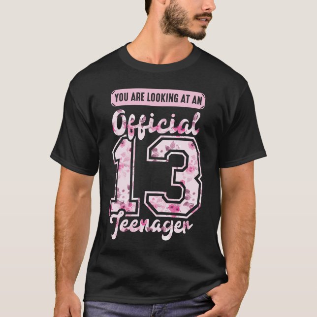 Official 13 Teenager 13th birthday 13 Years Old T-Shirt (Front)