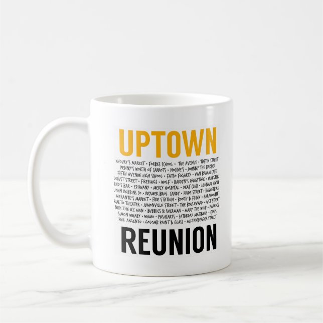 Official 2019 Uptown Reunion Coffee Mug (Left)