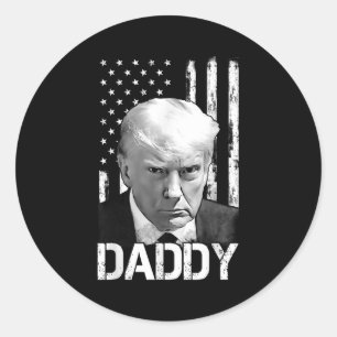 Official 2025 Trump Daddy _2 Classic Round Sticker