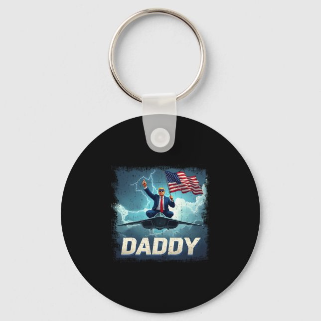 Official 2025 Trump Daddy  Key Ring (Front)
