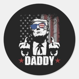 Official 2025 Trump Daddyofficial 2025 Trump Daddy Classic Round Sticker