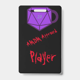 Official AMDM Player Tag ID Badge