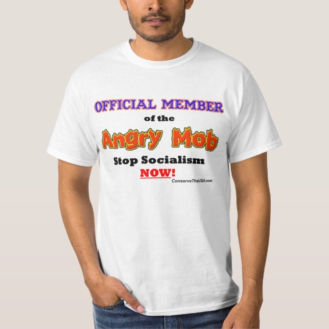 "Official Angry Mob Member" T-Shirt (Front)