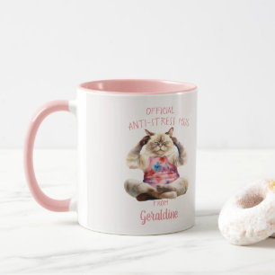 Official Anti-Stress Mug Meditating Kitty