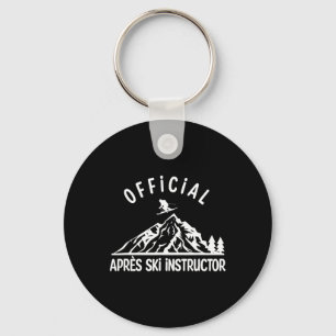 Official Apres Ski Instructor Shirt For Ski Party Key Ring