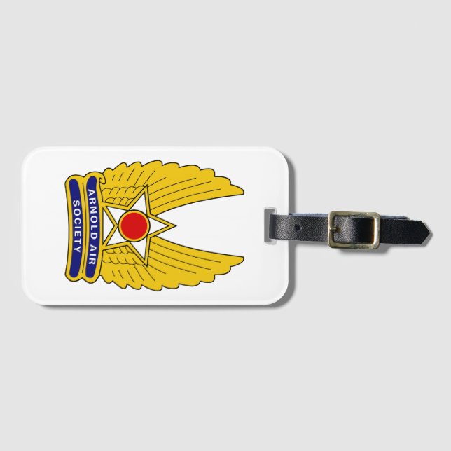Official Arnold Air Society Luggage Tag w/ Strap (Front Horizontal)