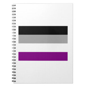 OFFICIAL ASEXUAL PRIDE FLAG NOTEBOOK