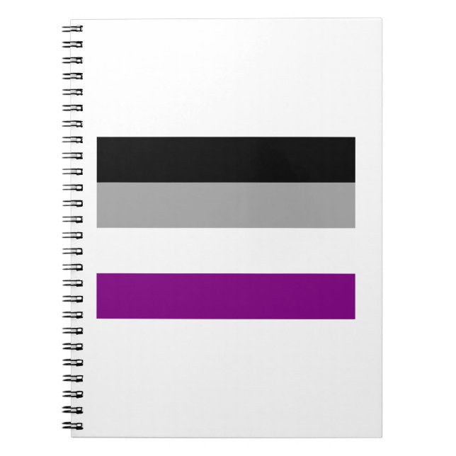 OFFICIAL ASEXUAL PRIDE FLAG NOTEBOOK (Front)
