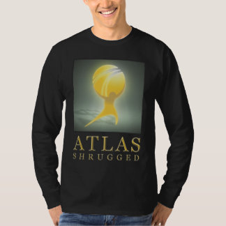 Official Atlas Shrugged Long Black T T-Shirt