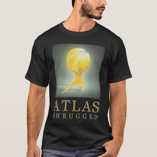 Official Atlas Shrugged Movie Icon Black T T-Shirt (Front)