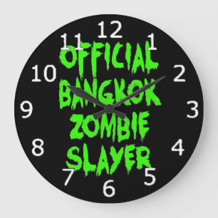 Official Bangkok Zombie Slayer Large Clock