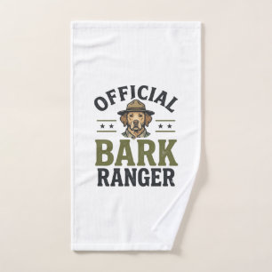 Official Bark Ranger Dog Vintage Graphic_1 Hand Towel