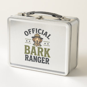 Official Bark Ranger Dog Vintage Graphic_1 Metal Lunch Box