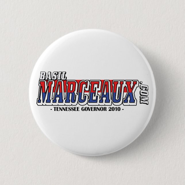 OFFICIAL Basil Marceaux.com campaign button (Front)