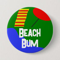 Official "Beach Bum" Button