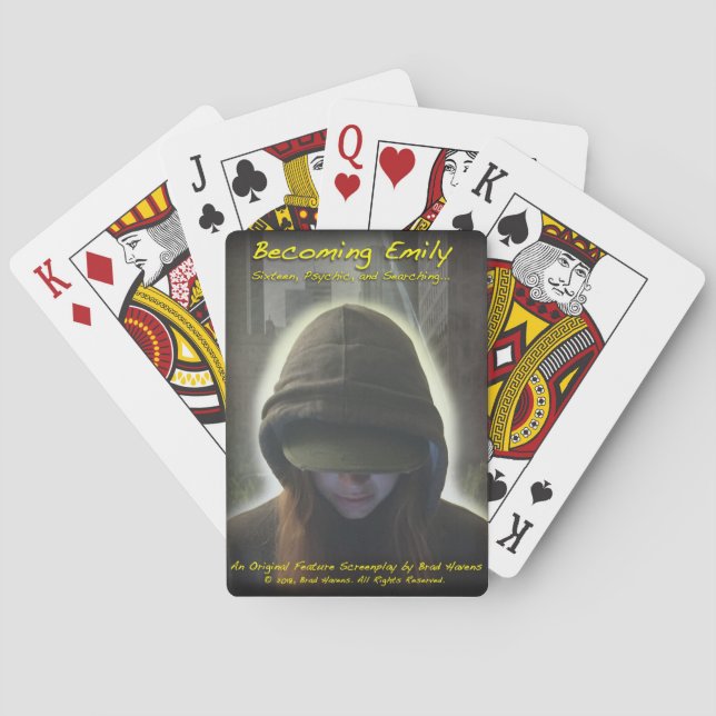 Official Becoming Emily Poster on Playing Cards (Back)