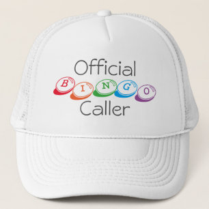 Official BINGO Caller in Colourful Lettering Trucker Hat