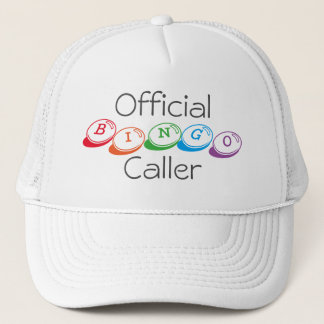 Official BINGO Caller in Colourful Lettering Trucker Hat