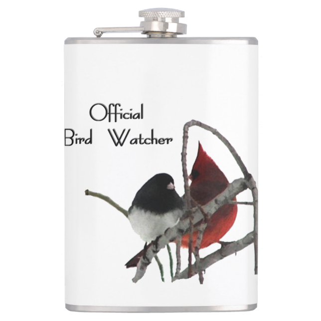 Official Bird Watcher Hip Flask (Front)