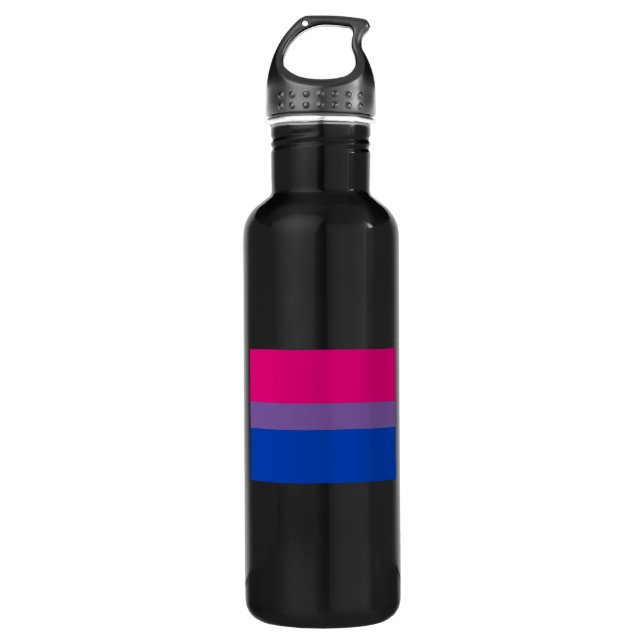OFFICIAL BISEXUAL PRIDE FLAG 710 ML WATER BOTTLE (Front)