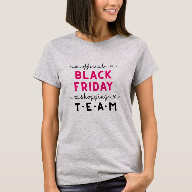 Official Black Friday Shopping Crew T-Shirt (Front)